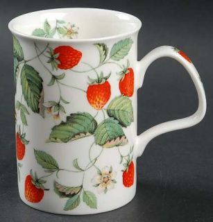 Roy Kirkham Alpine Strawberry Lancaster Mug, Fine China Dinnerware   Strawberrie