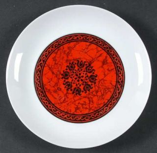 Block China Flamenco Bread & Butter Plate, Fine China Dinnerware   Black Design