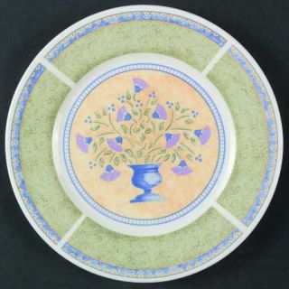 Sango Papillon Salad Plate, Fine China Dinnerware   Purple Flowers&Blue Berries,