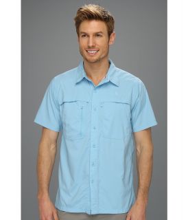 The North Face S/S Horizon Peak Woven Mens Short Sleeve Button Up (Blue)