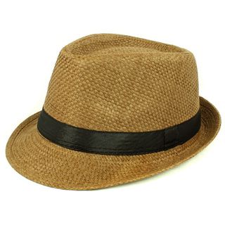 Faddism Straw Fedora Hat (57 58cm Brand Faddism Feature Top quality construction in a classic fedora style Fit One Size Fits Most Style Fedora 100 percent polyester Size 57 58cm Brand Faddism Feature Top quality construction in a classic fedora sty