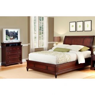 Queen Sleigh Bed And Media Chest