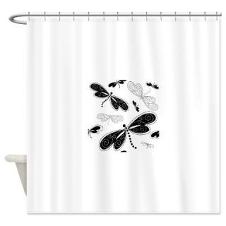  Seamless White black Pattern Shower Curtain  Use code FREECART at Checkout