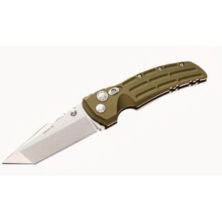 Hogue Matt Green Aluminum Frame 3.5 inch Tumble Finish Tanto Blade (Matte GreenBefore purchasing this product, please familiarize yourself with the appropriate state and local regulations by contacting your local police dept., legal counsel and/or attorne