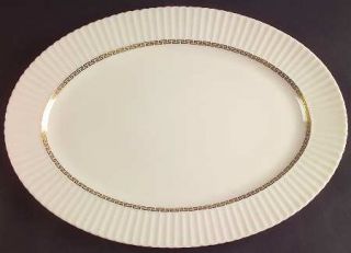 Lenox China Cretan 16 Oval Serving Platter, Fine China Dinnerware   Temple Shap