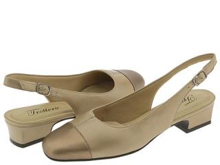 Trotters Dea Womens 1 2 inch heel Shoes (Beige)