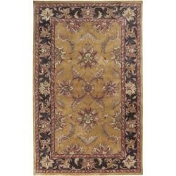 Hand tufted Ancient Treasures Gold Wool Rug (5 X 8)