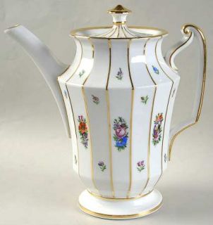Royal Copenhagen Henriette Coffee Pot & Lid, Fine China Dinnerware   Decal 444,F