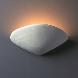 1 light Clam Shell Ceramic Sconce