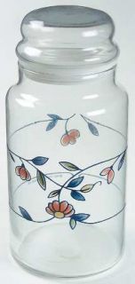 Princess House Heritage Blossom Large Glassware Canister, Fine China Dinnerware