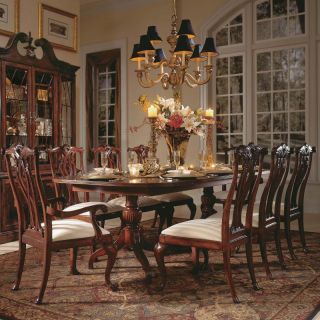 American Drew Cherry Grove 45th Pedestal Dining Table Multicolor   ADL4310