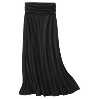 Merona Womens Convertible Knit Maxi Skirt   Black   S
