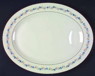 Haviland Pemberton 16 Oval Serving Platter, Fine China Dinnerware   New York, P
