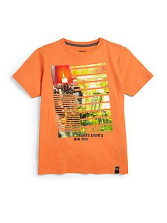 DKNY Toddlers & Little Boys Bright Lights Tee   Orange