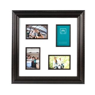 Melannco Tortoise 4 opening Collage Photo Frame With Fillets (Tortoise (brown)Materials PlasticHolds two (2) 4x6 and two (2) 6x4 photosSet included One (1) picture frameDimensions 19 inches high x 19 inches wide x 1 inches deep )