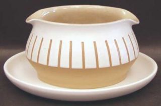 Denby Langley Gourmet Gravy Boat with Attached Underplate, Fine China Dinnerware