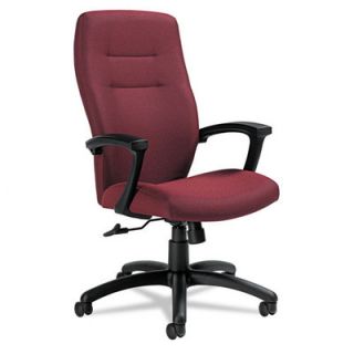 Global High Back Tilter Chair with Arms GLB50904BKS1 Color Cabernet