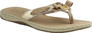 Womens Sperry Top Sider Serenafish   Gold Metallic Python Casual Shoes