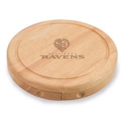 Picnic Time Baltimore Ravens Brie Cheese Board Set