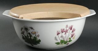 Portmeirion Botanic Garden 10 Chop & Serve Salad Bowl Set, Fine China Dinnerwar