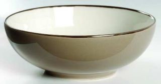 222 Fifth (PTS) Symphony Taupe Soup/Cereal Bowl, Fine China Dinnerware   White C