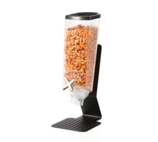 Rosseto Serving Solutions 1 gal Dry Product Dispenser with Stand   Clear/Black