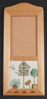 Thomson Birdhouse Natural Wood Memo Board/Key Rack  HC, Fine China Dinnerware  