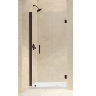 Dreamline Unidoor 32 33 inch Frameless Hinged Shower Door (Tempered glass, aluminum, brassIntended use IndoorTempered glass ANSI certifiedAssembly requiredProduct Warranty Limited 5 (five) year manufacturer warranty Warranty for any hardware in Oil Rubb