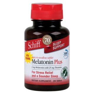 Schiff Melatonin Plus Sleep Support Tablets   180 Count
