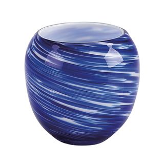 Galaxy Blue Votive (set Of 4) (BlueSet of fourMaterials Hand blown glassDimensions 3.5 inches tall )