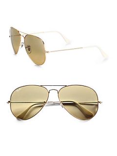 Ray Ban Original Aviator Sunglasses   Gold