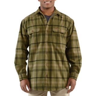Carhartt Youngstown Flannel Shirt Jacket   Army Green, Large, Model# 100081