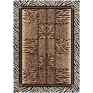 Flora 108753 Contemporary Beige Area Rug (710 X 103) (100 percent PolypropyleneLatex NoPile Height 0.39 inchesStyle ContemporaryPrimary color BeigeSecondary colors Black, tanPattern Animal Tip We recommend the use of a non skid pad to keep the rug 