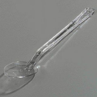 Carlisle 15 Solid Serving Spoon   Polycarbonate, Clear
