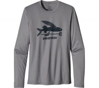 Mens Patagonia Long Sleeved Polarized Tee 52102   Flying Fish/Feather Grey Grap