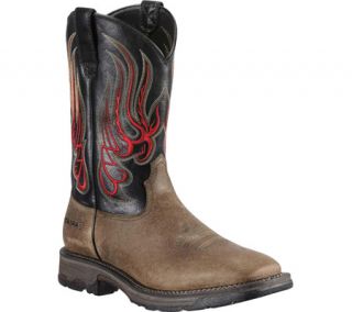 Mens Ariat WorkHog™ Mesteno Steel Toe   Charcoal Carmel/Black Boots