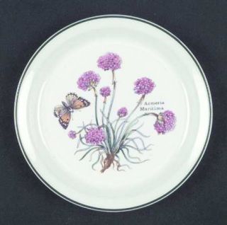 Wedgwood Florabunda Dessert/Pie Plate, Fine China Dinnerware   Floral, Butterfli