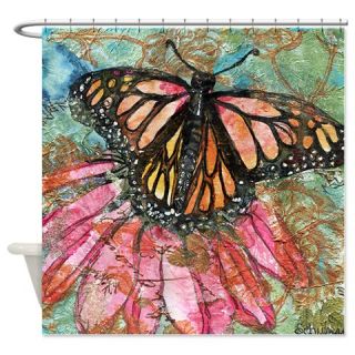  Orange Butterfly Fairy Bathroom Shower Curtain  Use code FREECART at Checkout