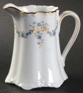 Hutschenreuther Fontainebleau Creamer, Fine China Dinnerware   Swags Of Blue Flo