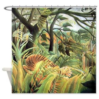  Henri Rousseau tiger in a tropical storm Shower Cu  Use code FREECART at Checkout