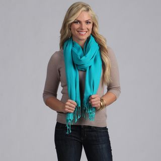 Peach Couture Silk Blend Turquoise Wrap