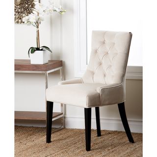 Abbyson Living Napa Cream Fabric Tufted Dining Chair (CreamDining chair tufted back frame for elegant design Seat dimensions height 19.5 inches x 22 inches wide x 22 inches deepChair dimensions 36.5 inches high x 22.5 inches wide x 24.5 inches deep Cha