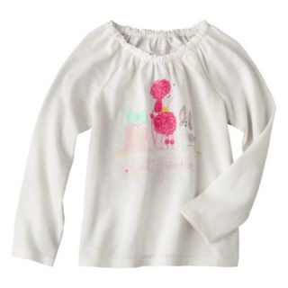 Cherokee Infant Toddler Girls Tee Shirt   Cream 5T