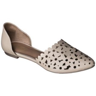 Womens Mossimo Lainey Perforated Two Piece Flats   Blush 8.5