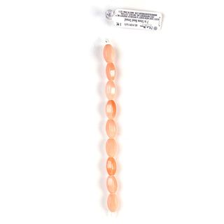 Dcwv Bead Strand 7 inch Stone Oval Pink Bead Set (PinkDimensions 7 inches longQuantity One (1) strandAll weights and measurements are approximate and may vary slightly from the listed information. )