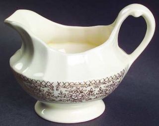 Sebring Fortune Creamer, Fine China Dinnerware   Filigree#Ks518      Floral Cent