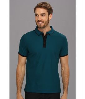 Elie Tahari Fraser Polo JN500513 Mens Short Sleeve Pullover (Blue)