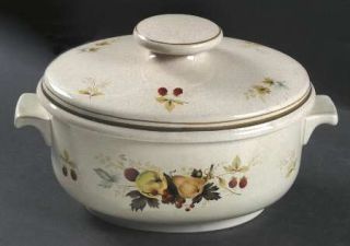 Royal Doulton Cornwall Rd (Rim Double Grn Trm) 2.5 Quart Oval Covered Casserole,