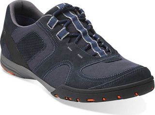 Mens Clarks Wave.Agile   Navy Suede Walking Shoes