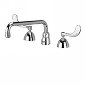 Zurn Z831H4 XL AquaSpec Widespread with 12 Tubular Spout and 4 Wrist Blade Han